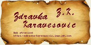 Zdravka Karavesović vizit kartica